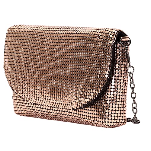 Clutch Pequena Cor:Champagne;Tamanho:Único;Gênero:Feminino