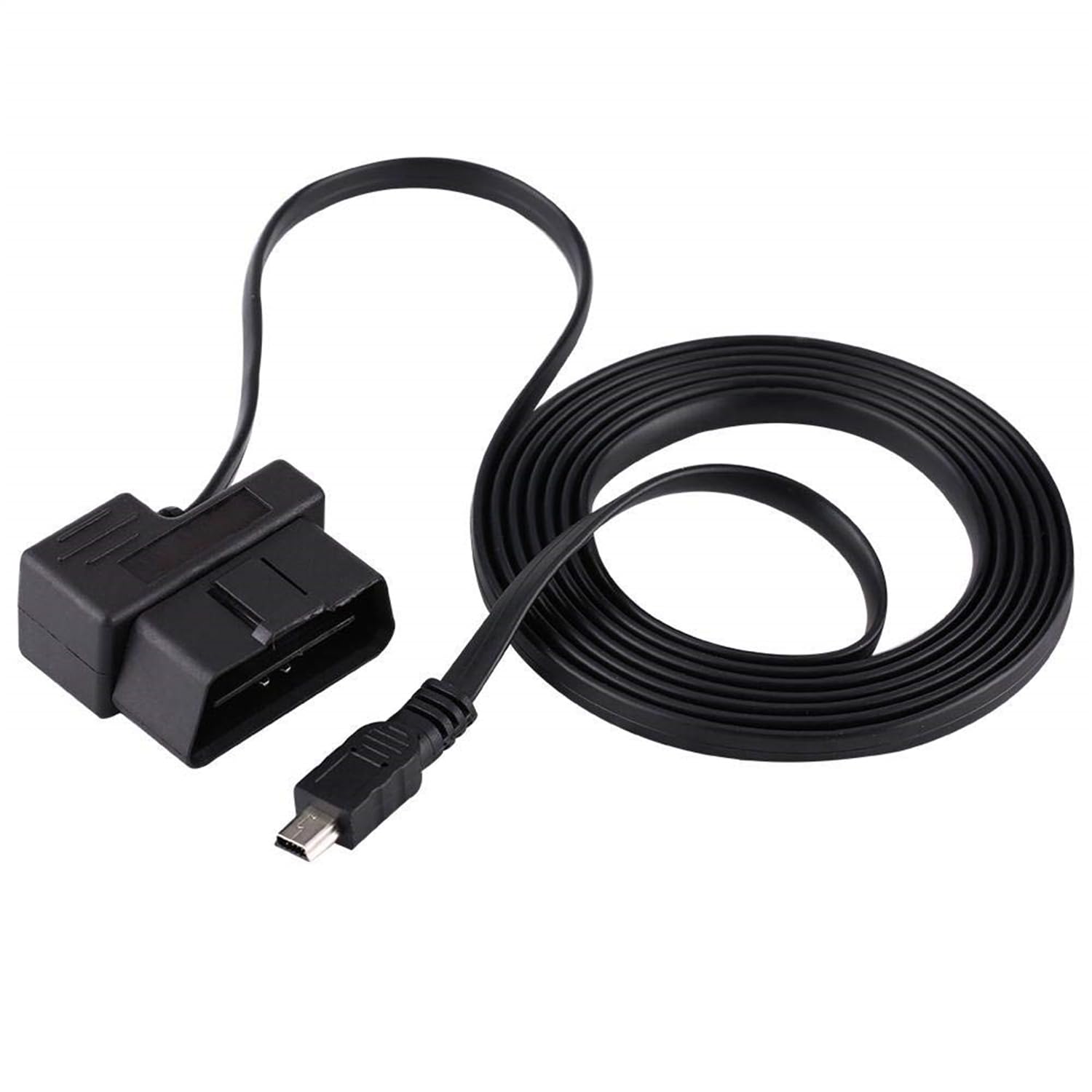 eWINNER OBD2 OBD Power Cable for Dash Camera OBD to Mini USB OBDII Adapter Hardwire Charger Cable 24 Hours Surveillance and Acc Two Mode Mini USB Port
