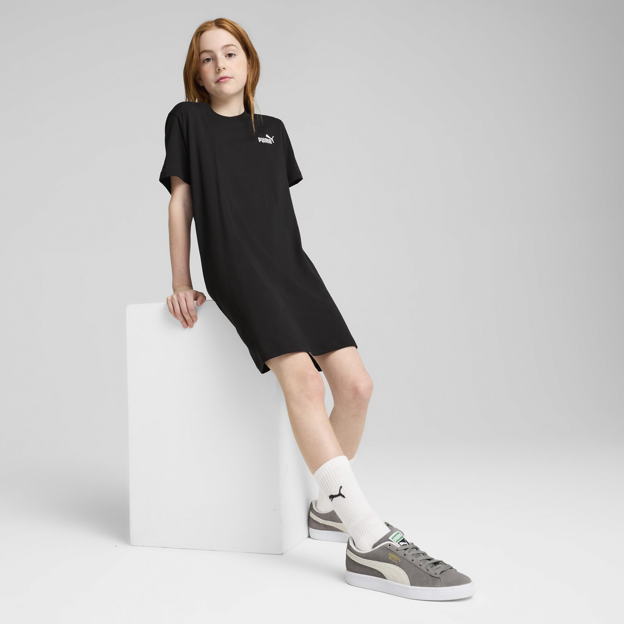 PUMA Ess Small No. 1 Logo Shortsleeve Dress G Vestiti Bambine e Ragazze