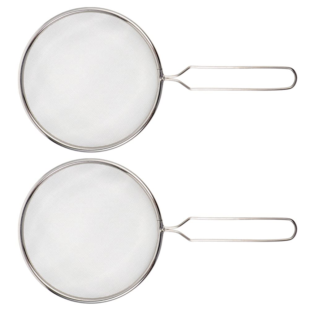 STOBOK 2pcs Pet Sand Shovel Reptile Sand Scoop Mesh Skimmer Scooper Pet Poo Shovel Kitchen Strainer Cat Litter Scoop Mesh Strainer Premium Sand Shovel