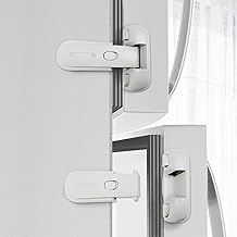 Moonybaby Baby Safety Freezer Door Latches to Keep Closed, Also for Fridge Lock for Kids, 2-Pack, White