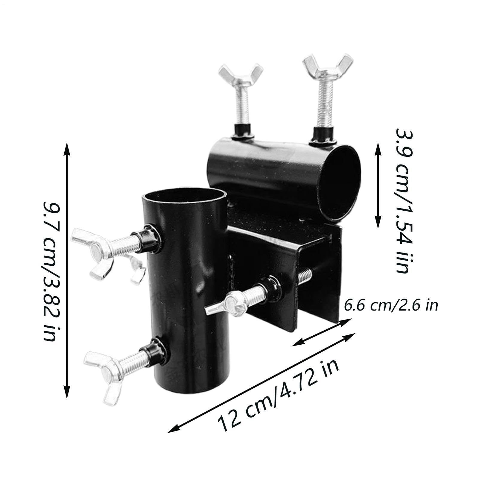 Soporte de mesa para sombrilla, fijación de pinza, para patio, valla, balcón, patio, apartamento, porche y jardín