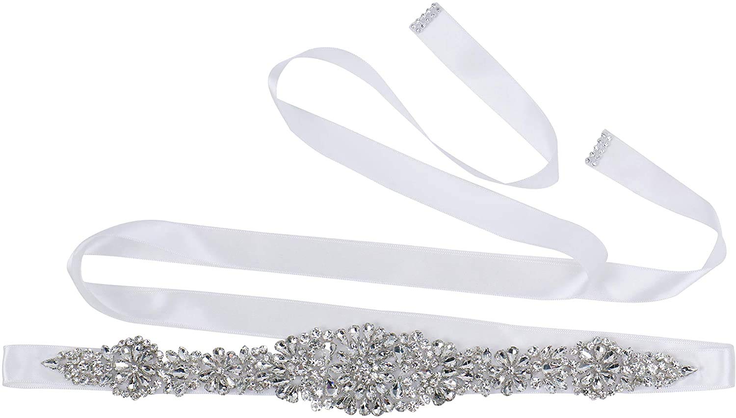 Women Prom Evening Dress Decorative Waistband Bridal Crystal Sashes Wedding Belt Sash with Rhinestones