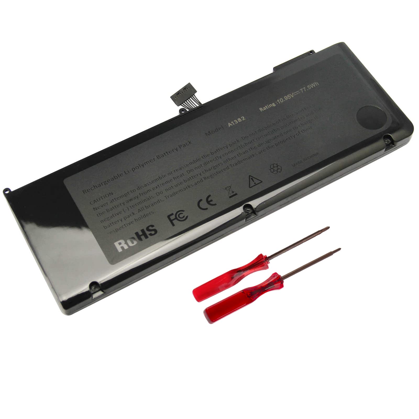 TREE.NB A1382 Battery 10.95V 77.5Wh Laptop Battery for MacBook Pro 15 inch Core i7 (only for Early 2011 Late 2011 Mid 2012) A1286 MC721LL/A MC723LL/A MD035LL/A MD318LL/A MD322LL/A MD103LL/A MD104LL/A