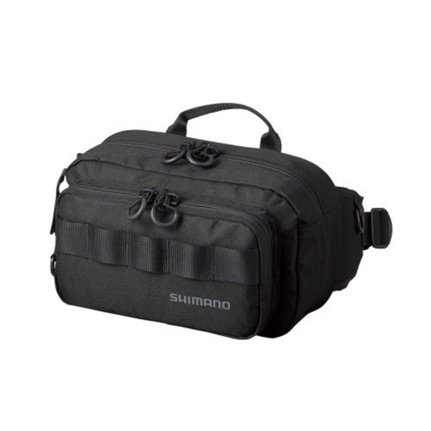 SHIMANO BW-021T Fishing Bag, Hip Bag, Black, M