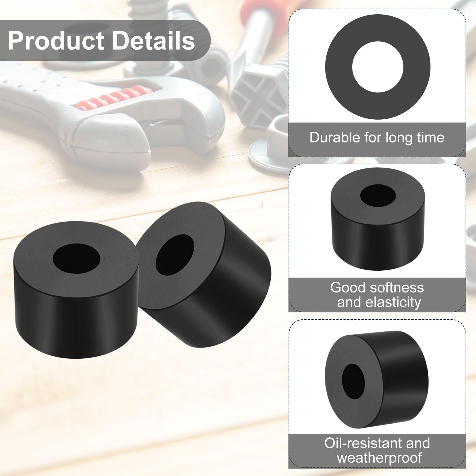 PATIKIL Multi Purpose Rubber Spacer - Image 3