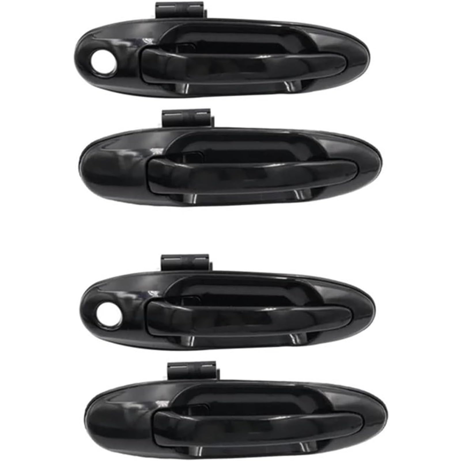 Glymzoi Black Car Exterior Door Handles Car Exterior Door Handle For Land For Cruiser Lc100 For Lexus Lx470 98-07 Front Rear Left And Right Handles(Black)