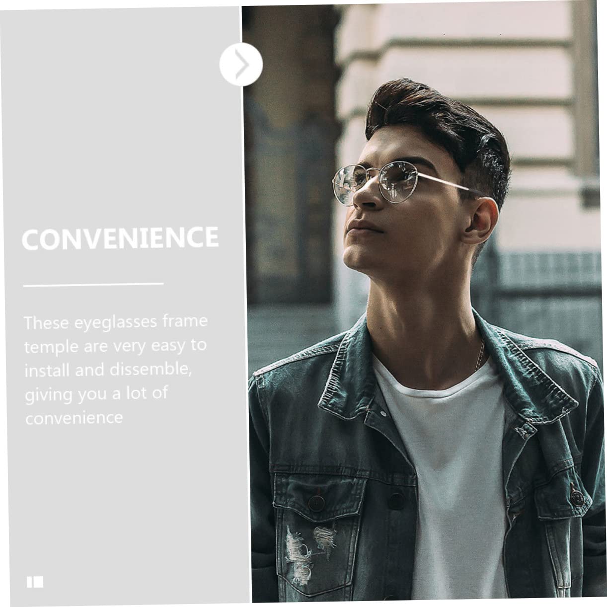 Ipetboom 3sets Sunglasses Eyeglasses Replacement Parts Metal Temple Arms Easy Install 2pairs*3