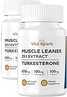 Vista 8 de Turkesterone Muscle Leaner - Extracto 20:1 16,000 mg con Tongkat Ali y Fadogia Agrestis, suplemento masculino de alta potencia para rendimiento