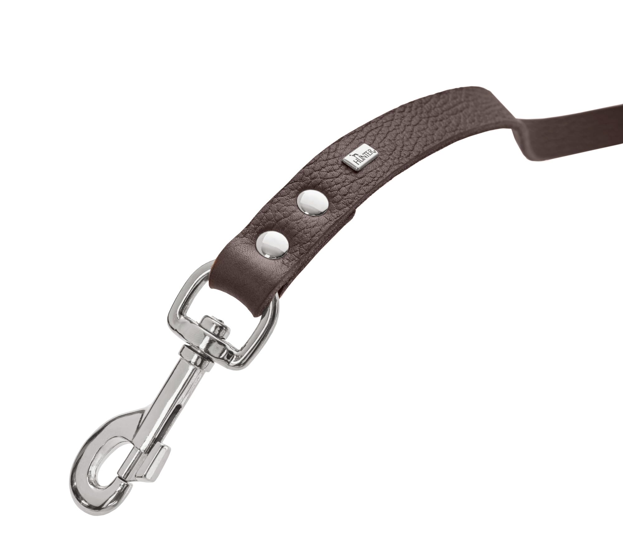 HUNTER Grenada Dog Lead in Dark Brown Handmade in Germany for Training and Everyday Use Robust Soft Simple Design Size 20/100 Width 2.0 cm Length 100 cm - Image 3