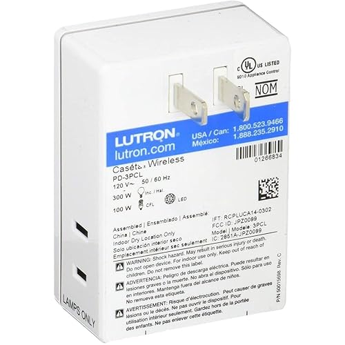 Vista 7 de Lutron Caseta - Interruptor de atenuación de lámpara inteligente enchufable (requiere Lutron Hub), interruptor de luz inteligente para lámparas