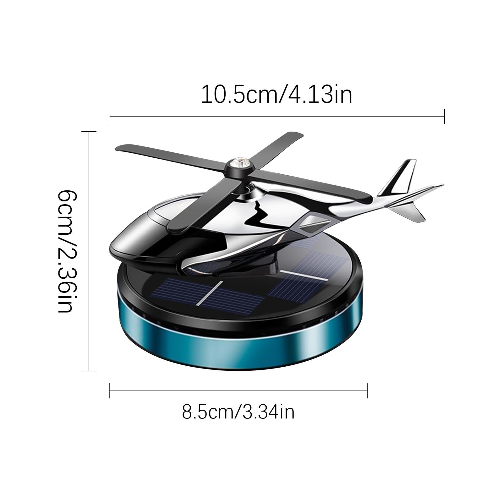 Solarny odświeżacz powietrza do samochodu, helikopter samochodowy, długotrwały zapach samochodowy, obrotowy dyfuzor słoneczny, dyfuzor olejków aromaterapeutycznych, naturalne perfumy samochodowe