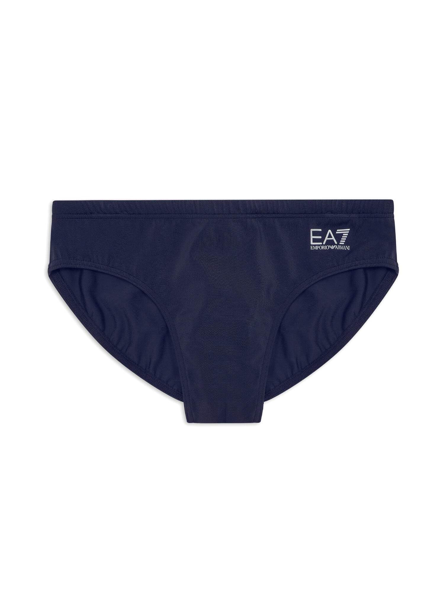 Slip de baño EA7 Armani Blue con detalles plateados para piscina 4