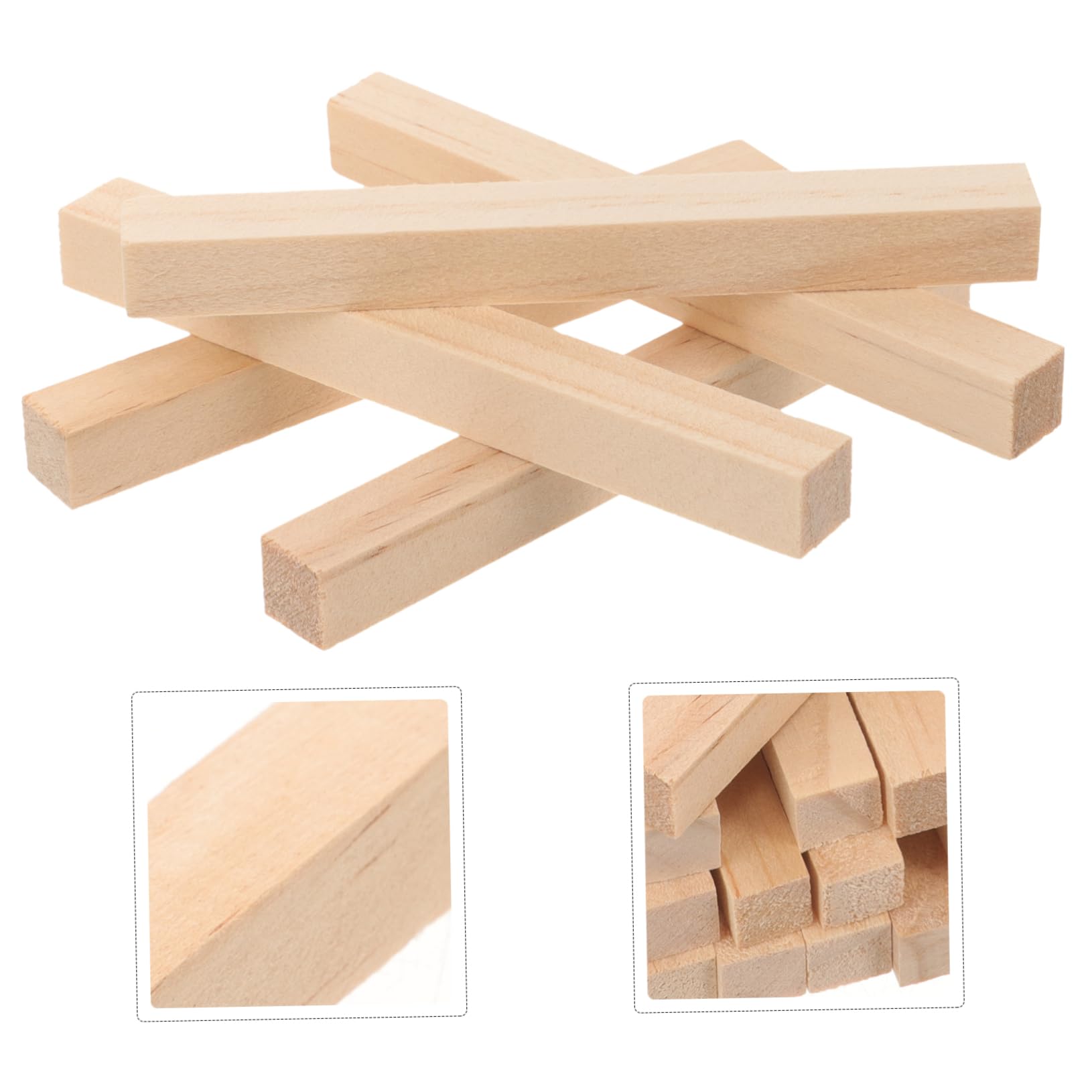SHINEOFI 5 Sätze Holzdübel Handwerk Holz stange Diy-basteldübel stäbchen Zum Basteln Bastelstöcke Aus Kleiderstangen Aus Dübel Zum Basteln Kiefern 30 Stück * 5