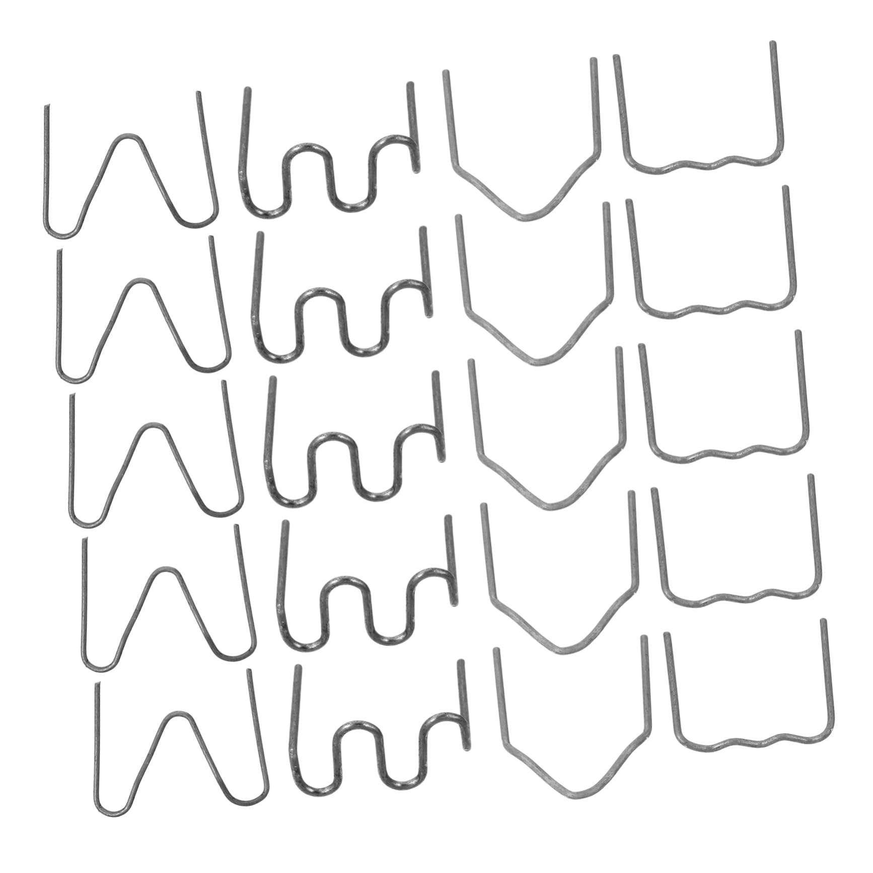 DOITOOL 400pcs Plastic Welding Rods for Hot Stapler 4 Styles to Repair Cracks Strengthen Plastic Easy to Use