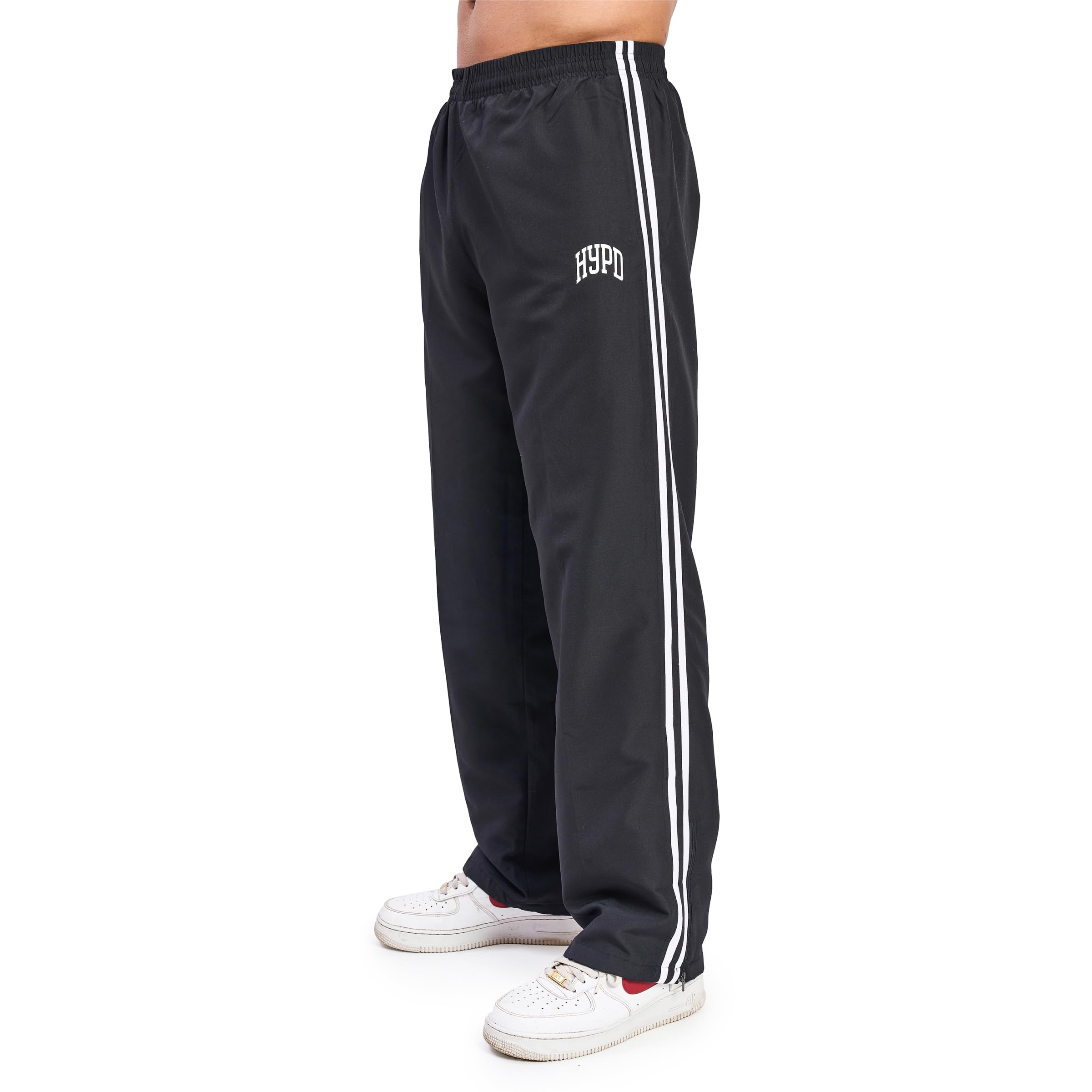 Track Pants for Men, Urban Trackpants with Premium Polyster Fabric, Dry Fit Mesh, Zip at Bottom & Back Pocket-image-40