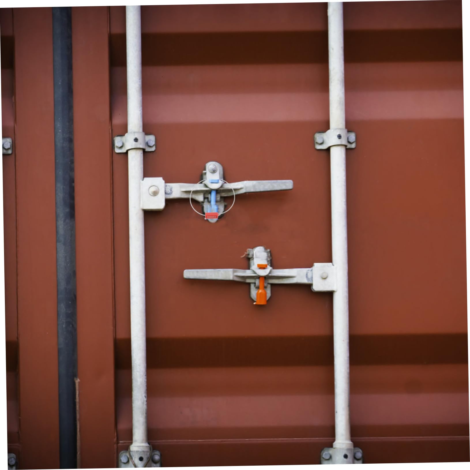 Scellés de Câble Rouges 100 Pièces en Acier pour Transport Sécurisé | Numérotation Unique, Anti-effraction, Format Industriel pour Conteneurs et Expédition