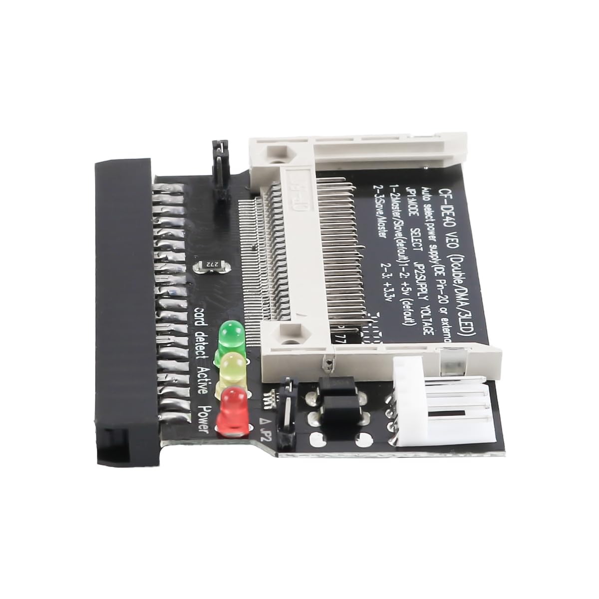 Adaptateur CF vers IDE 40 Broches, Convertisseur Compact Flash vers Disque Dur IDE pour Ordinateurs Portables