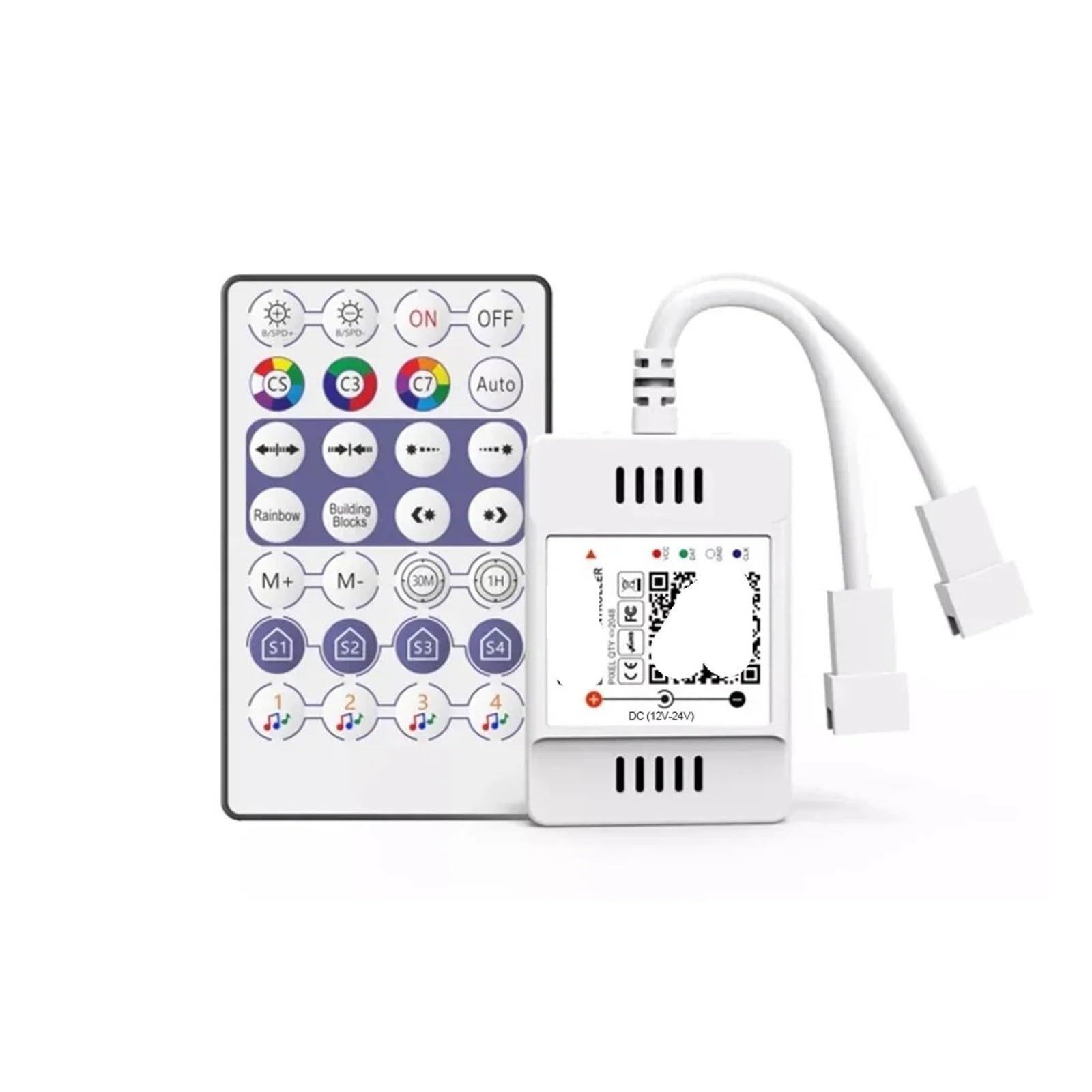 Módulo de control WS2811 de rango amplio DC12V-24V para iluminación RGB direccionable 2