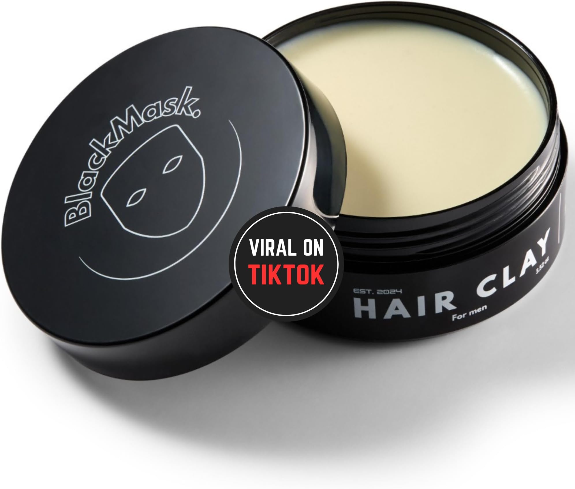 Hair Clay for Men (3.52 oz) Matte Finish with Strong Hold, Hair Styling Clay, Adds Texture & Volume