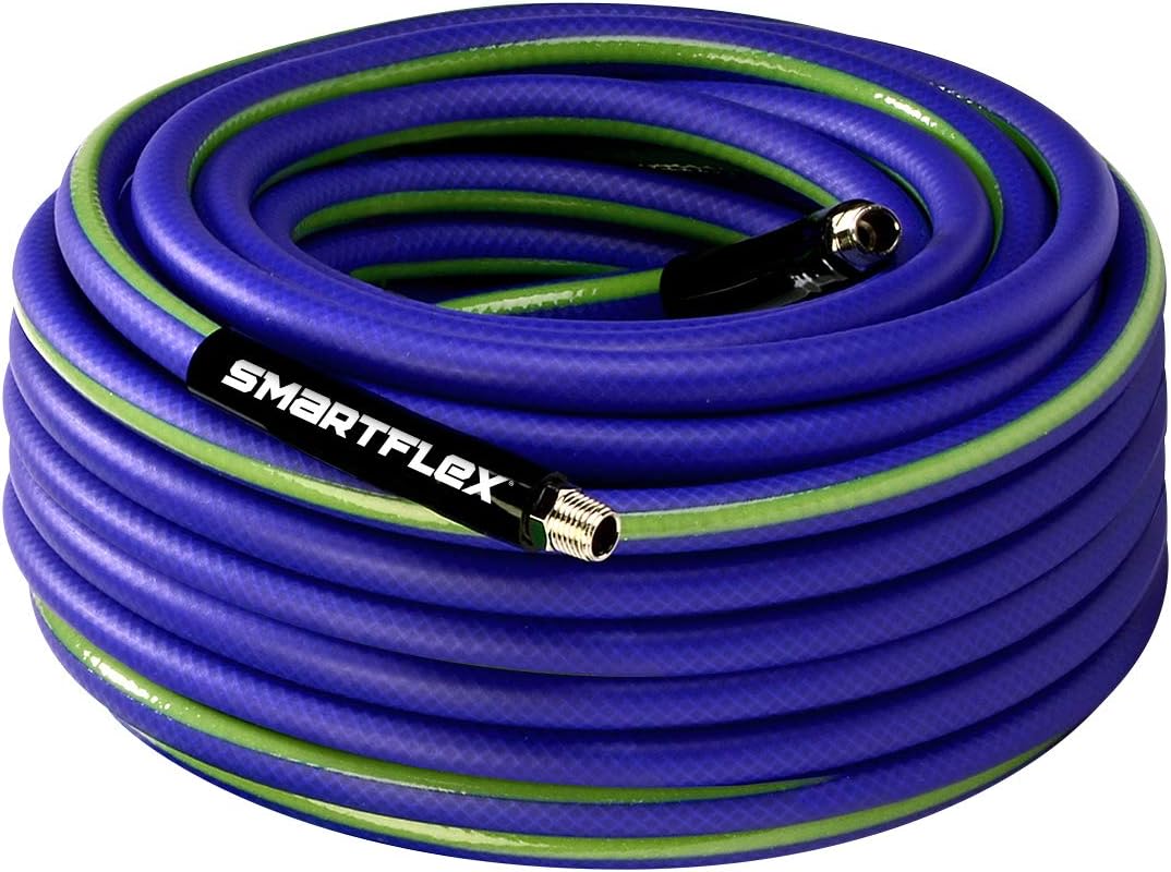 SmartFlex Air Hose, 1/4 in. x 100 ft, Hybrid, Blue - HSF14100BL2