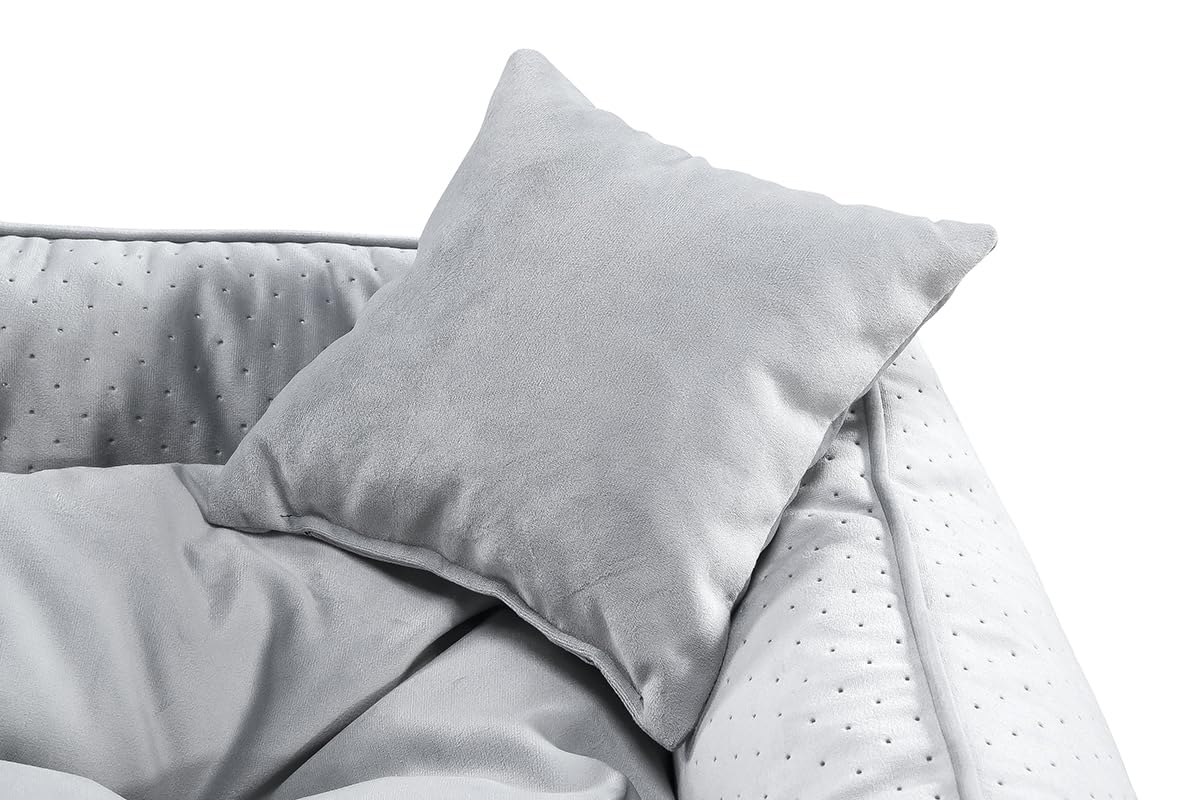 Gutekissen® Exklusiv Stoff Hundebett Hundeliege Hundekissen Hundeliege Hundeliege Hundeliege - Langlebige Materialien und hohe Qualität Basel XS-3XL (L-90x75, Anthrazit)