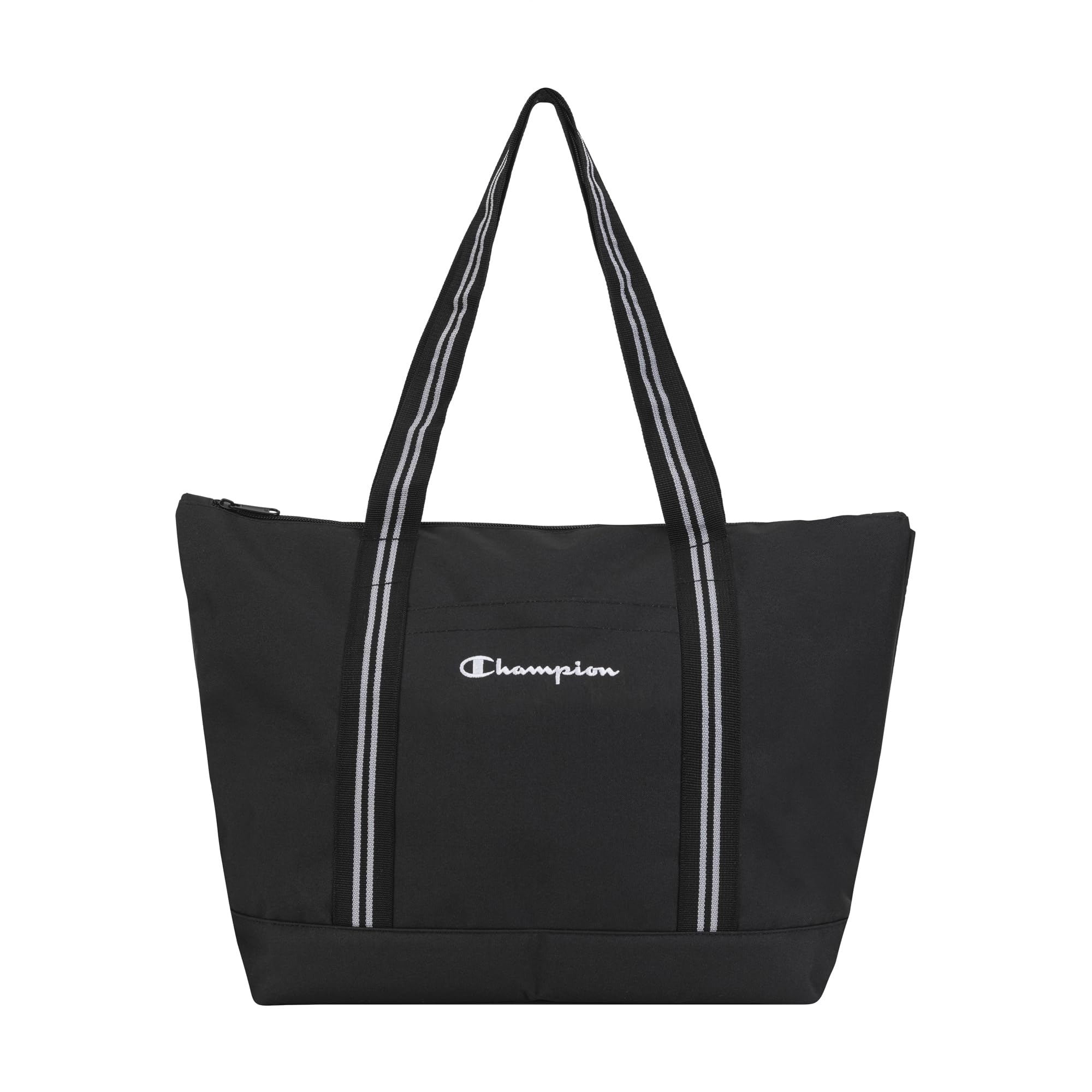 womens Varsity Tote Bag with Zip Closure and Interior Mesh Pockets for Work, Travel, Dail…