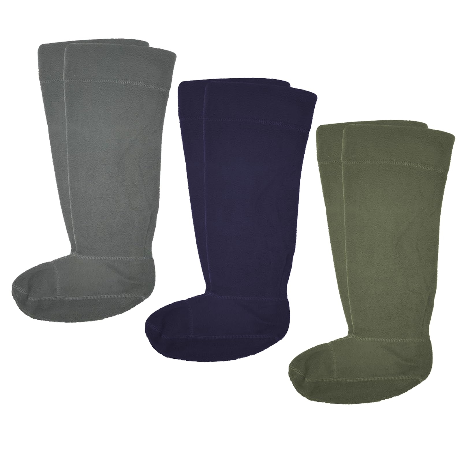 Stivali Con Gambale XXL, Mix Di Pelli, Fodera Di Pile E Larghezza H, Nero | Ulla Popken - Foto 5