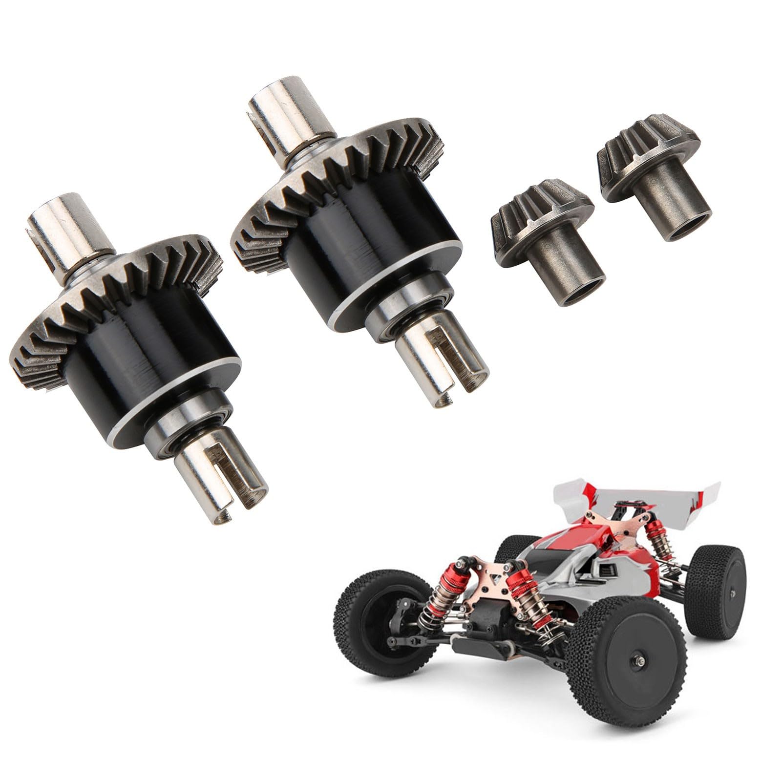 Hidyliu Set di Ruote Motrici Differenziali in Metallo di Alta qualità per Modello di Auto 144001 1/14 RC, Set di Ricambio in 2 Pezzi