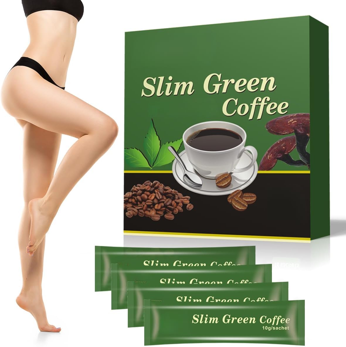 1 Stück Grüner Kaffee – unterstützt den Körper und macht Haut elastischer