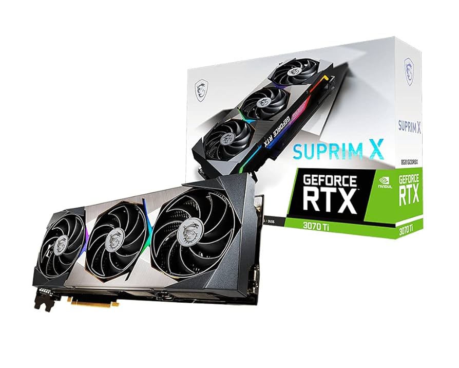 O*u様 MSI GeForce RTX3070Ti 8GB SUPRIM X MSI Placa de vídeo para jogos GeForce RTX 3070 Ti SUPRIM X