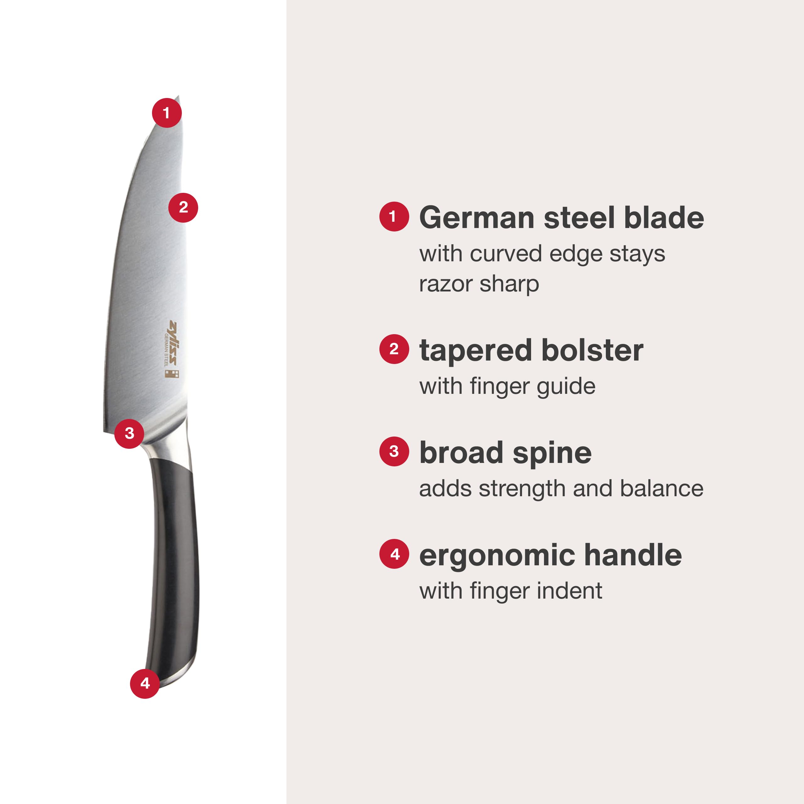 Zyliss Comfort Pro Chef's Knife, 8" Chef Knife — Amazon image 4