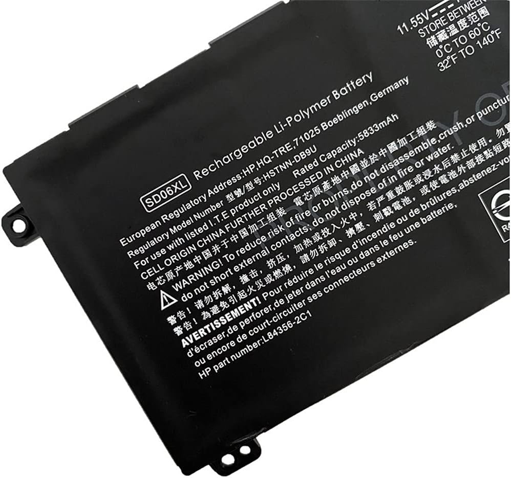 互換 適用の SD06XL 70.91Wh 用の 対応 for 精灵6 TPN-Q236 TPN-Q238 15-ek0010TX