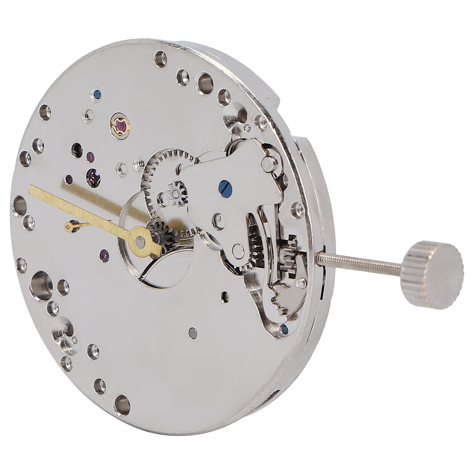 TOPINCN ST3600 Strumento di Riparazione del Movimento Meccanico Dell'orologio, Materiale in Lega, Colore Argento, Include Ingranaggio, Vite, Strumento di Fissaggio, Guarnizione Gialla, Adatto per la