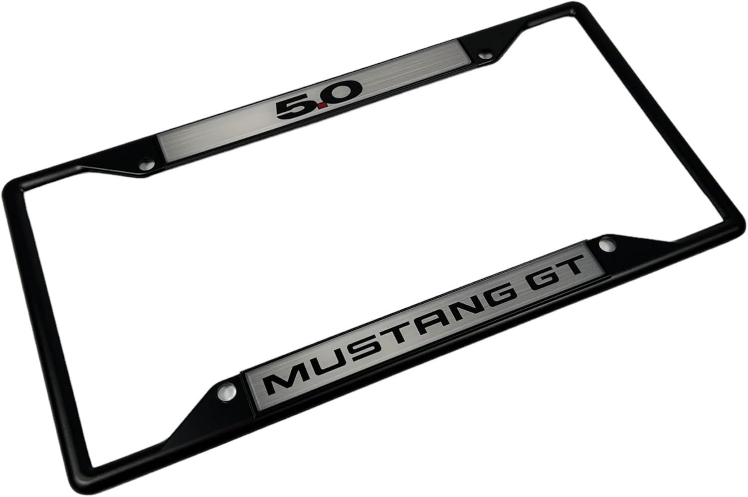 Eurosport Daytona - Compatible with Ford 5.0 Mustang GT - Daytona Lite Black License Plate Frame