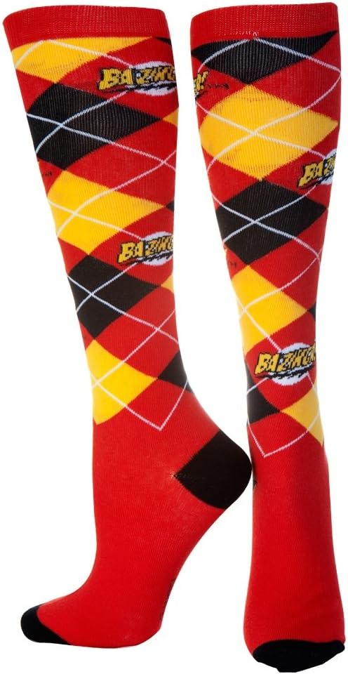 Big Bang Theory Bazinga TV Show Ripple Junction Argyle Socks