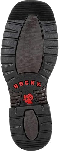 Miniatura 2 de Rocky Original Ride FLX - Botas Western con punta de acero, color marrón oscuro y bronceado, 10 de ancho de EE. UU, marrón oscuro y bronceado