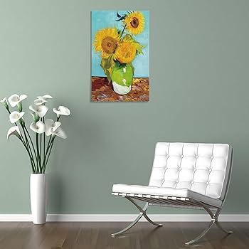 ★未使用品　78×58　ひまわりフィンセント ファン ゴッホ　ポスター★ ひまわり（フィンセント ファン ゴッホ） 額装品 アルミ製ハイ