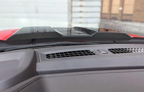 Miniatura 2 de Chevy Silverado Trail Boss ZR2 - Juego de 2 calcomanías de ventilación de fibra de carbono negras para capó trasero, compatible con modelos 2022 y