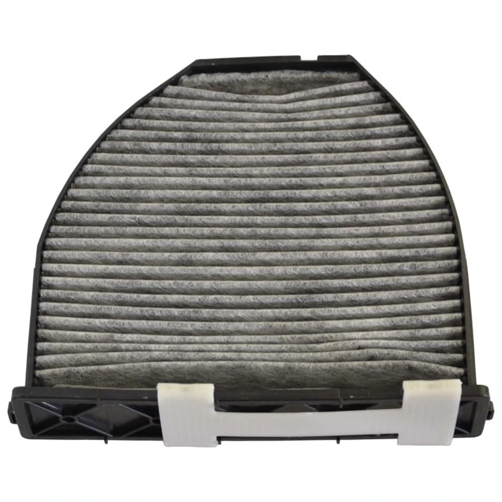 Filtr Powietrza Kabinowego dla Mercedes Benz C180K C200 C200K, 28,4x26x4,4cm 2 szt. Filtr powietrza samochodowego Filtr kabinowy A2710940204/2048300518
