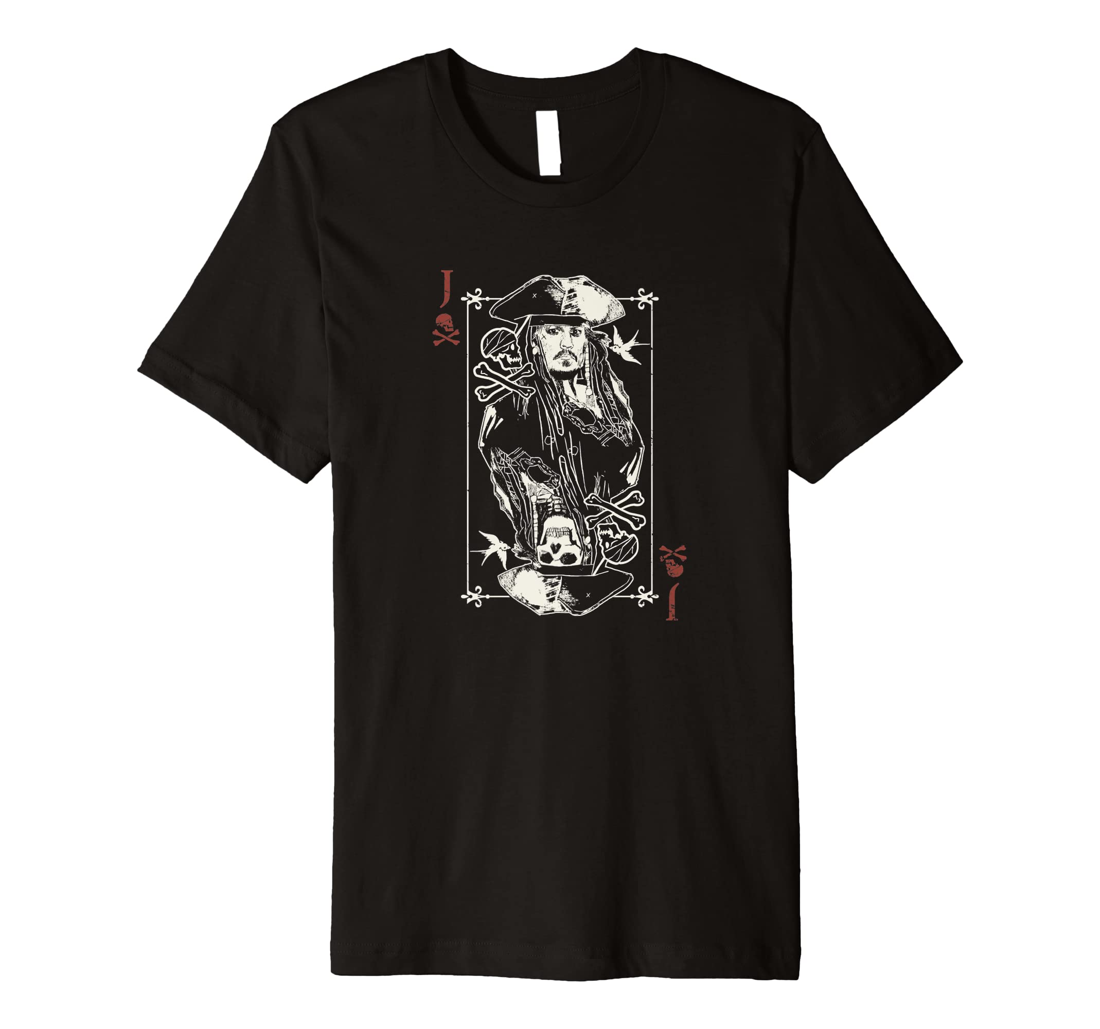 Disney Jack Sparrow Playing Premium T-Shirt