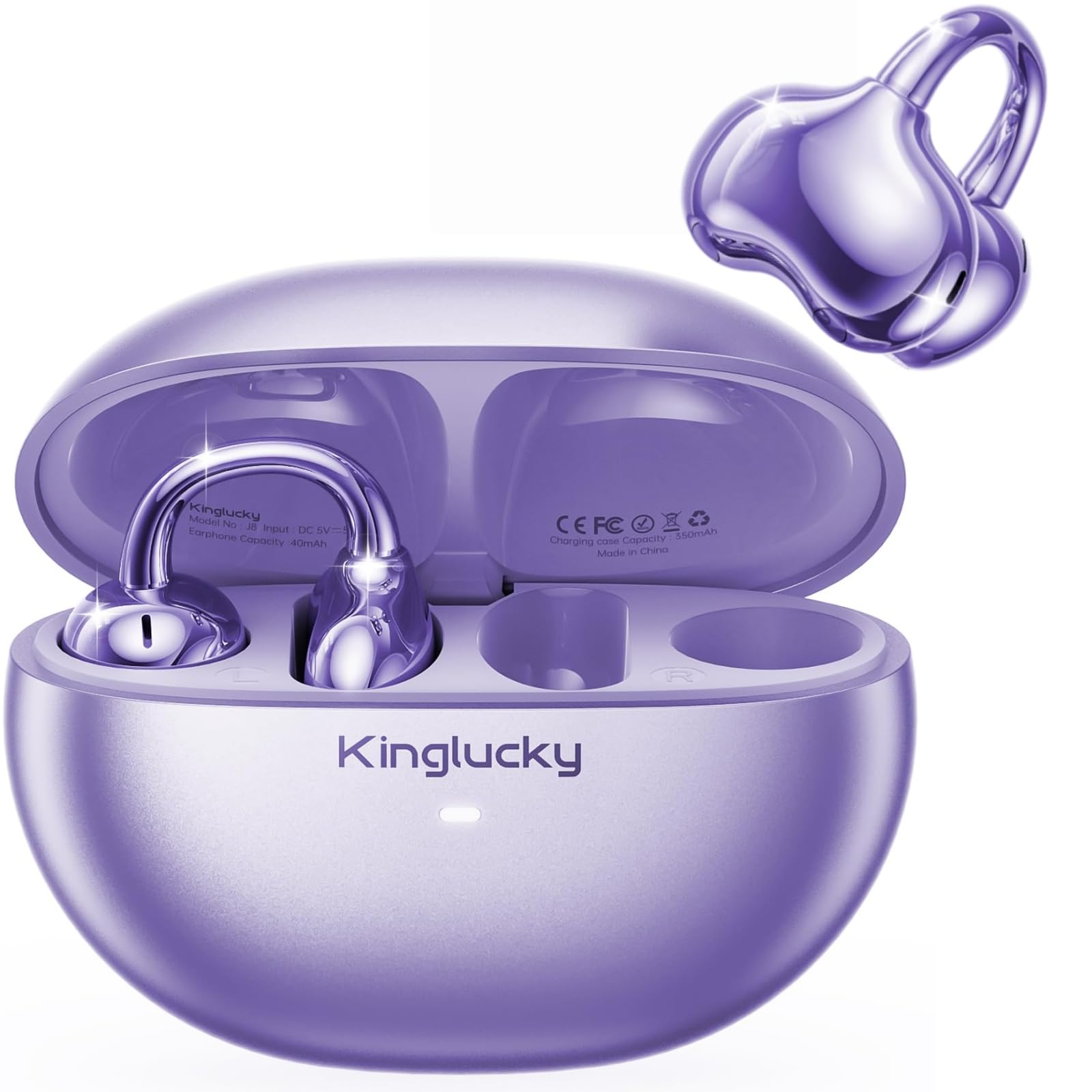 Amazon.co.jp: Kinglucky イヤーカフイヤホン ワイヤレスイヤホン 極限