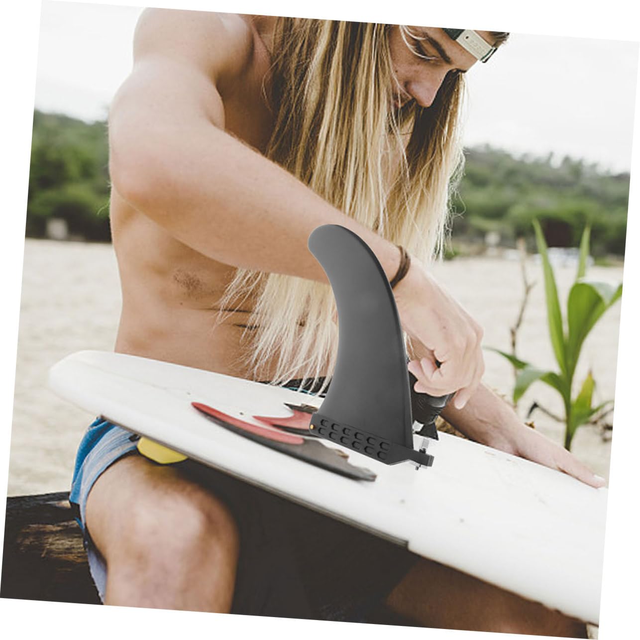 2stücke Abnehmbare Surfbrett Balance Fin Wassersplitter Für Paddleboard Stabilisierende Flosse Installieren Für Verbessertes Paddelverhalten