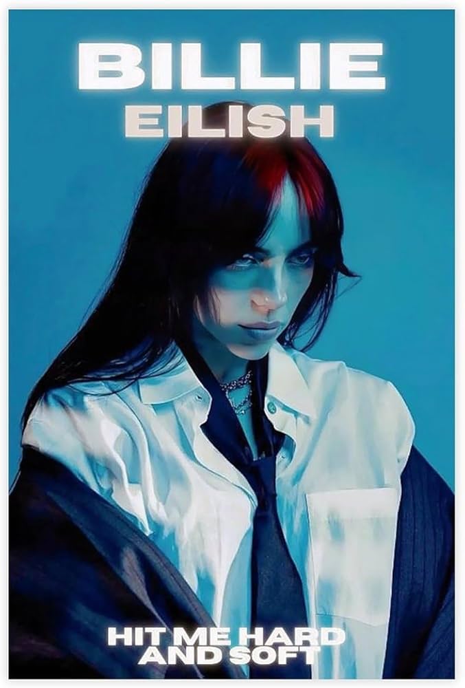 Billie Eilish Hit Me Hard and Soft ポスター Billie Eilish Hit Me Hard And Soft Poster Canvas Poster