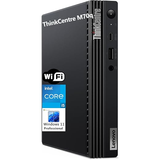 Lenovo ThinkCentre M70q Tiny 1L Mini PC Business Desktop Computer, Intel Hexa-Core i5-10400 (Beat i7-8700), 16GB DDR4 RAM, 512GB PCIe SSD, WiFi, Bluetooth, Wireless Antenna, Windows 11 Pro, Tilsiy
