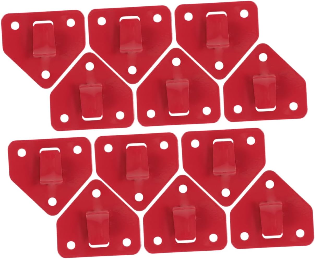TEHAUX 12Pcs Fire Extinguisher Wall Mount Bracket Hanger Fire Extinguisher Holder for Space Saving Setup Easy Installation for Fire Safety Accessories Durable and Versatile Design