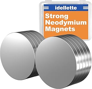 10 Pcs Fridge Magnets, 30x3mm Small Magnets, Mini Tiny Magnets Neodymium Disc Magnets, Strong Small Magnets for Crafts, Refrigerator, Nail Cutter, Whiteboard, Office and School