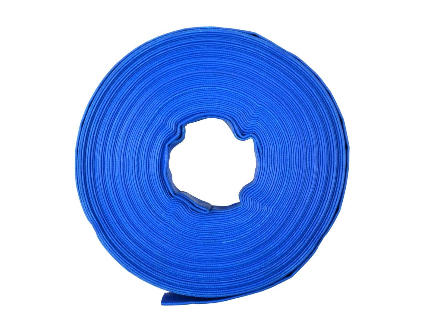 Garronda PVC Flachschlauch 1 Zoll 100 m Druckschlauch 2 bar Layflat-Schlauch Wasserförderschlauch Bewässerung Wassertransport Garten Entwässerung GD-0235 Blau