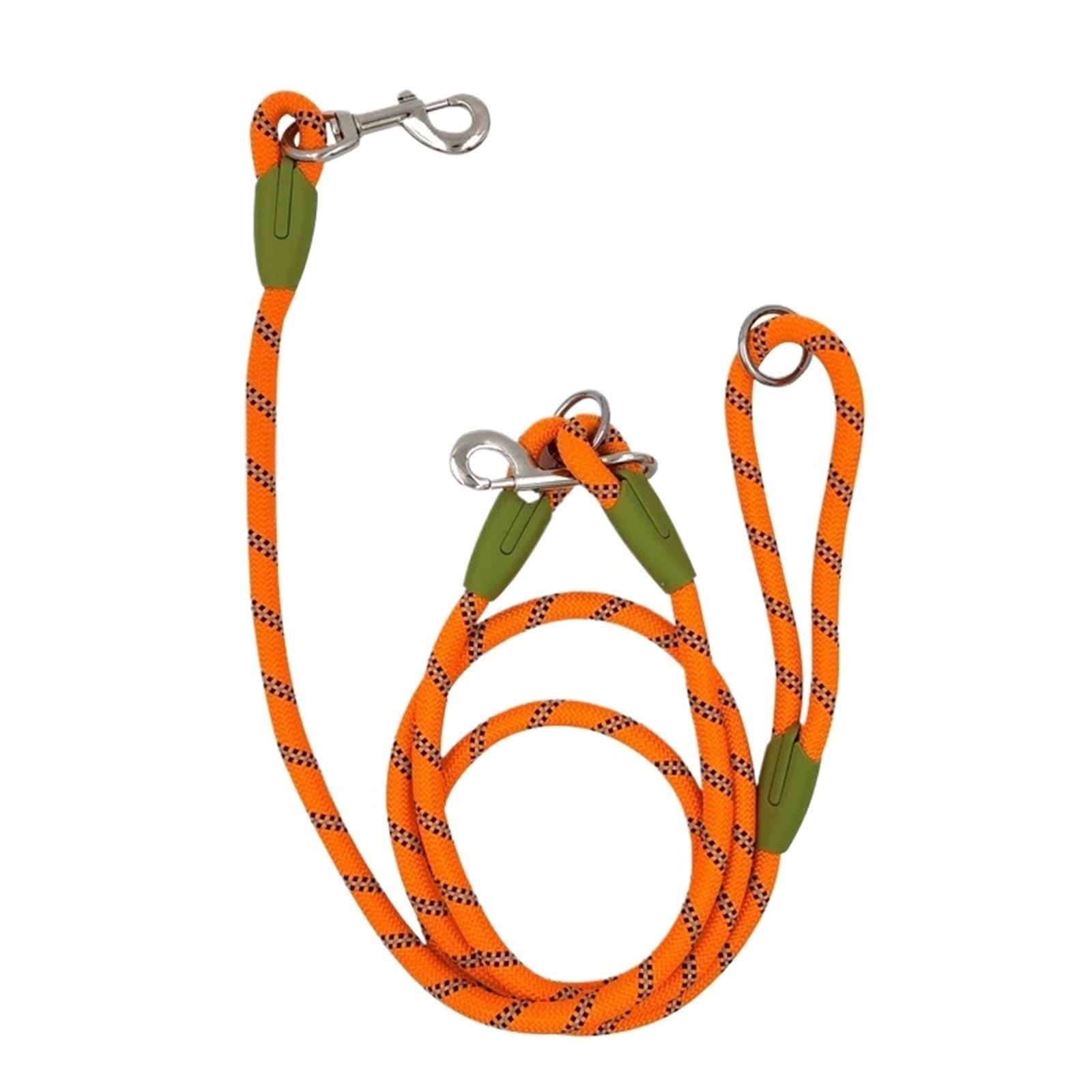 Nylon Pet Dogs Chain Traction Rope Leads for Running Hands Free Rope Chain for Small Large Dogs pour la Marche, la randonnée, l'entraînement, Le j(Orange 1)