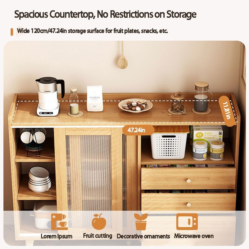 Bufetera Dining Sideboard With Storage Freestanding Kitchen Storage Cabinet Modern Dining Sideboard For Kitchen, Dining Room And Living Room Aparadores Para Comedor